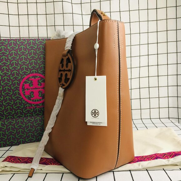 Nwt Tory Burch aged cameo miller hobo authentic - Picture 4 of 10
